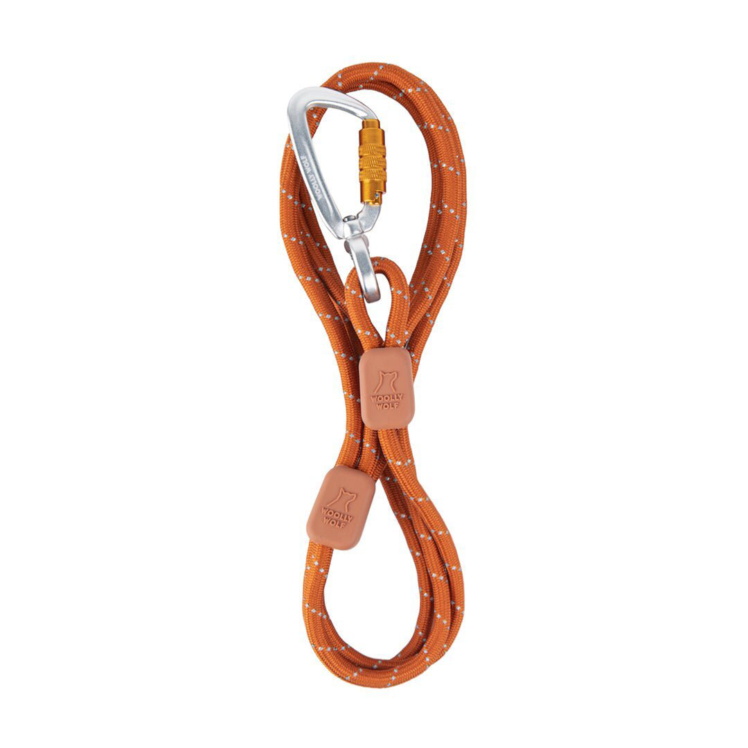 Woolly Wolf Rope Leash Thin ohut köysihihna, terracotta