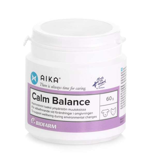 AIKA Calm Balance 60 g lemmikin hyvinvoinnin tueksi stressaaviin tilanteisiin