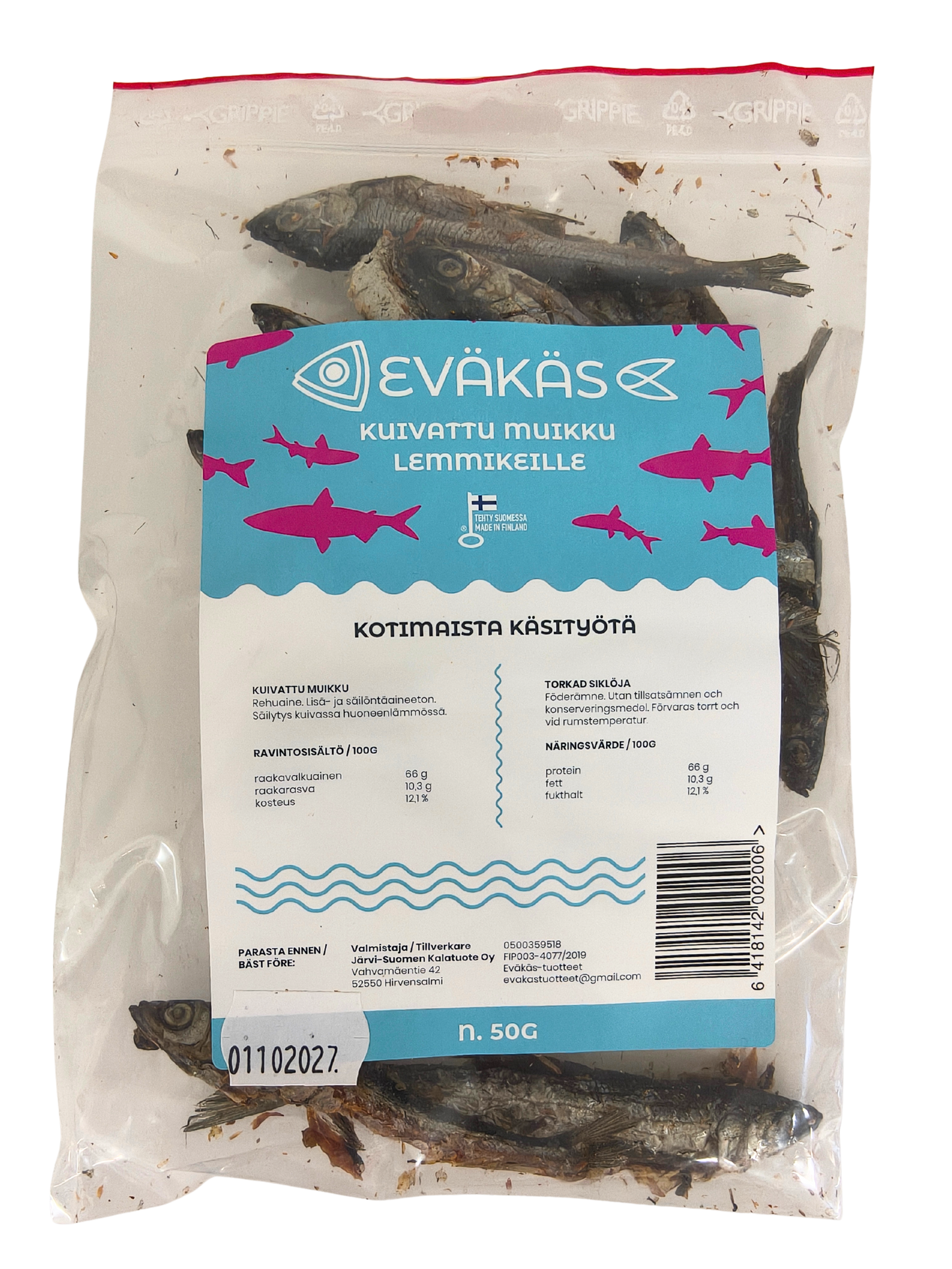 EVÄKÄS Kuivattu muikku 50 g
