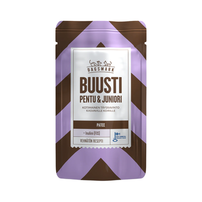 Dagsmark BUUSTI Pentu & Juniori patee koirille Nordic Pet Shop