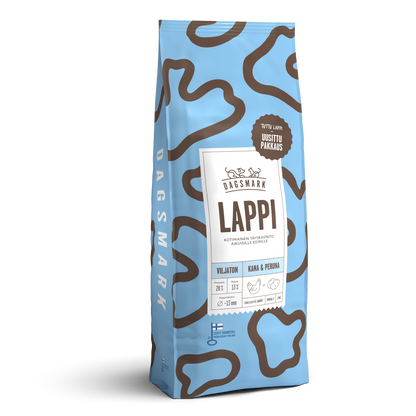 Dagsmark LAPPI kana-peruna viljaton koiran kuivaruoka 2 kg Nordic Pet Shop