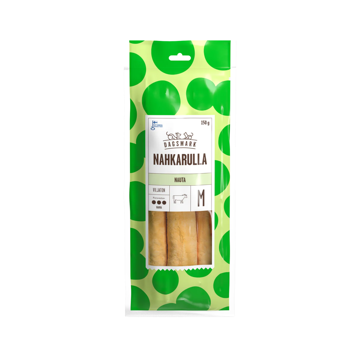 Dagsmark nahkarulla nauta M, 150 g Nordic Pet Shop