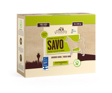 Dagsmark SAVO kana-kaura kastikkeessa koiran märkäruoka 8 X 120 g multipack