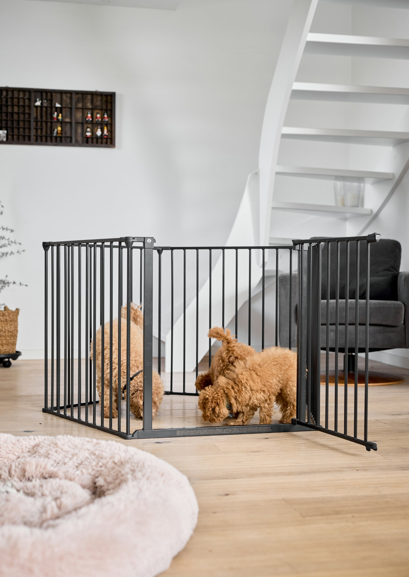DogSpace Max Multi pentuaitaus portilla k. 70,5 cm, musta Nordic Pet Shop