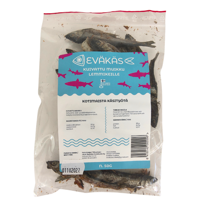 EVÄKÄS Kuivattu muikku 50 g Nordic Pet Shop