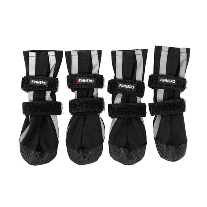 Finnero Halla Shoftshell heijastavat koiran tossut sopivat kaikkiin sääolosuhteisiin suojaamaan tassuja