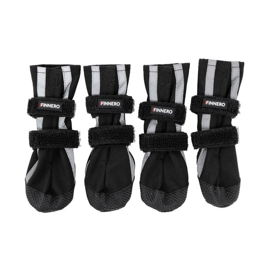 Finnero Halla Shoftshell heijastavat koiran tossut sopivat kaikkiin sääolosuhteisiin suojaamaan tassuja