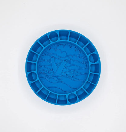 Iloplay Swan-e Bowl Suomessa valmistettu aktivointikuppi koirille ja kissoille, sininen