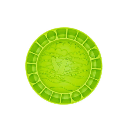 Iloplay Swan-e Bowl Suomessa valmistettu aktivointikuppi koirille ja kissoille, vihreä
