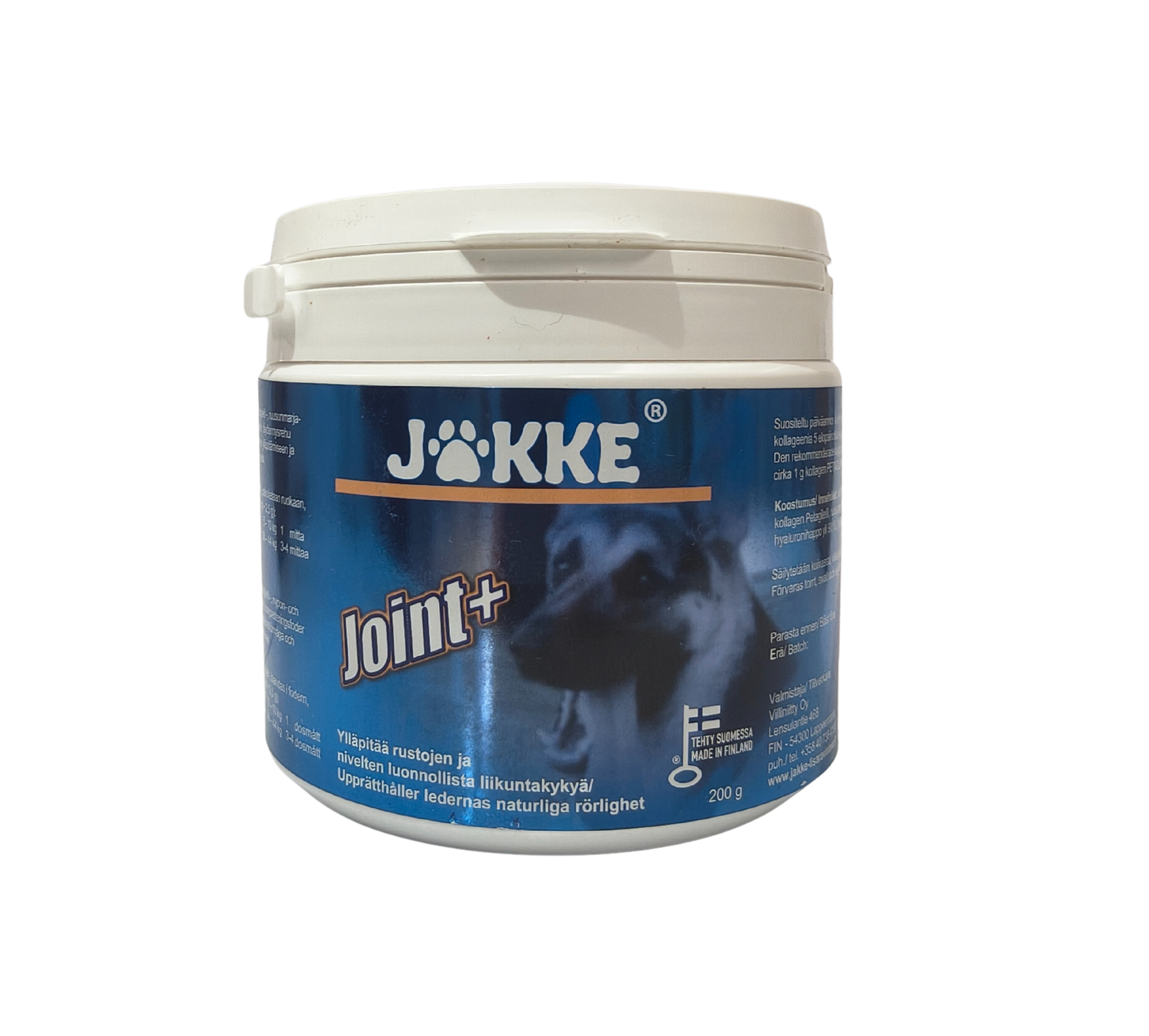 Jakke Joint+ 200 g täydennysrehu nivelvalmiste koirille