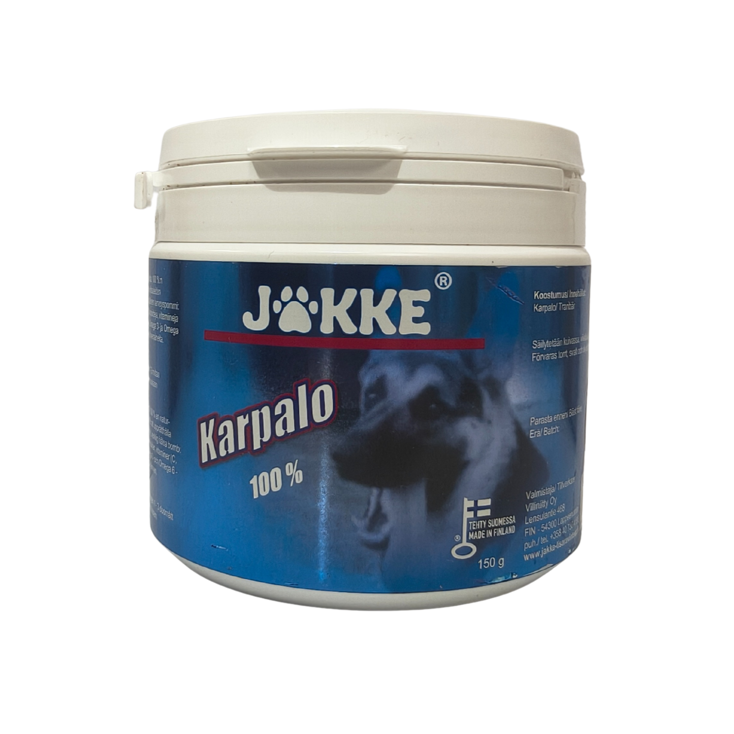 Jakke Karpalojauhe 150 g koiran virtsateiden hyvinvoinnin hoitoon