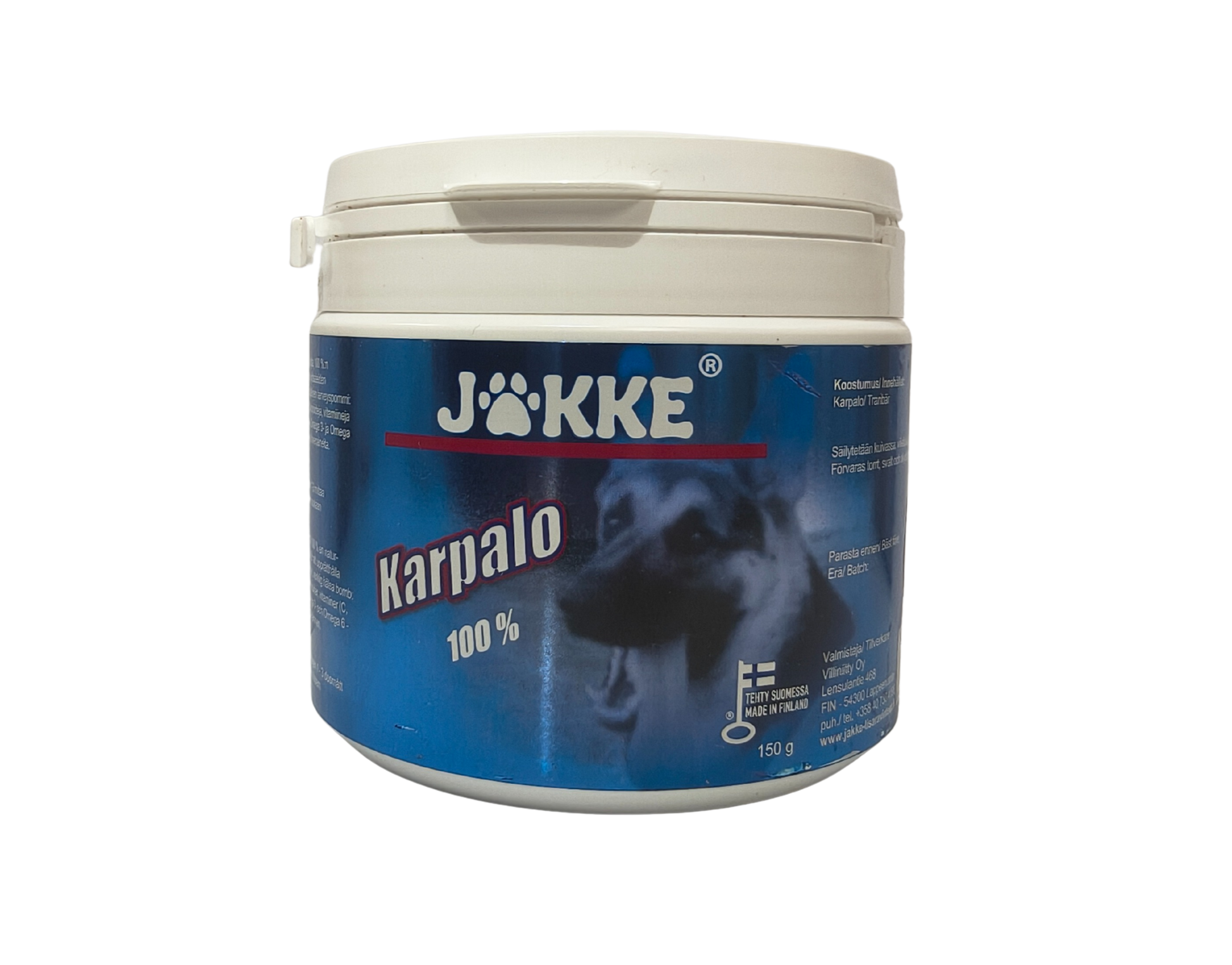 Jakke Karpalojauhe 150 g koiran virtsateiden hyvinvoinnin hoitoon