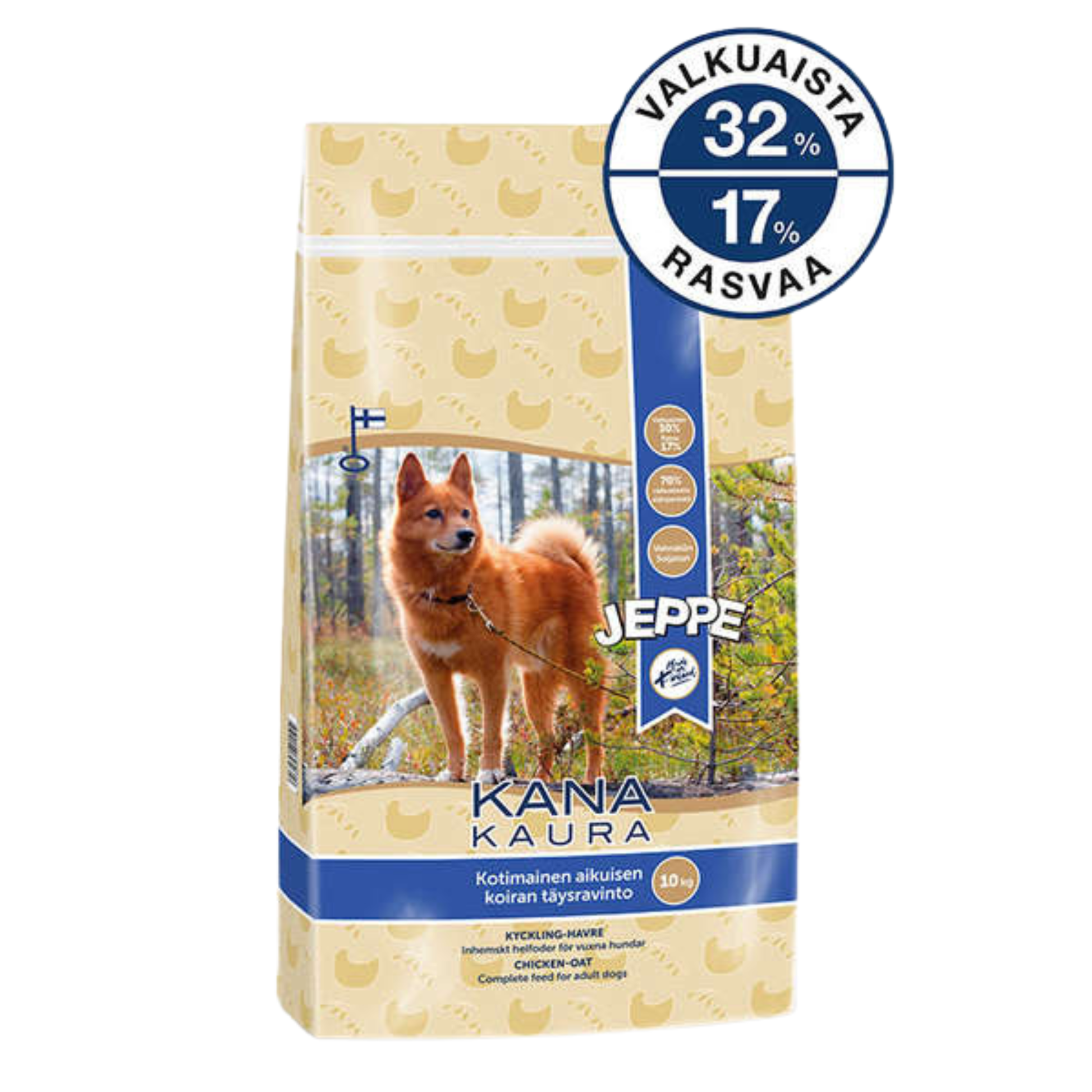 JEPPE Kana-Kaura vehnätön kotimainen koiranruoka 10 kg Nordic Pet Shop