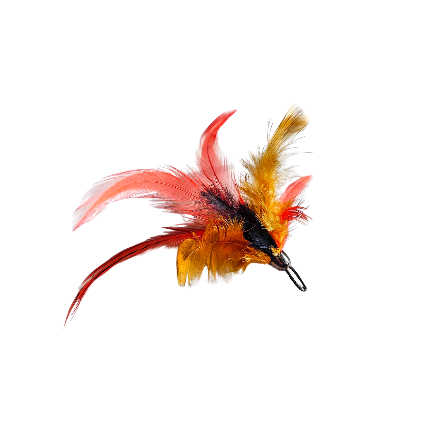 Yugie Toys Feathery -Kissasyötti, kirjava punainen