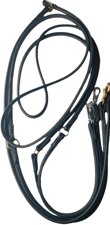 JOKKE Lappo -nahkainen monitoimitalutin 300 cm, musta