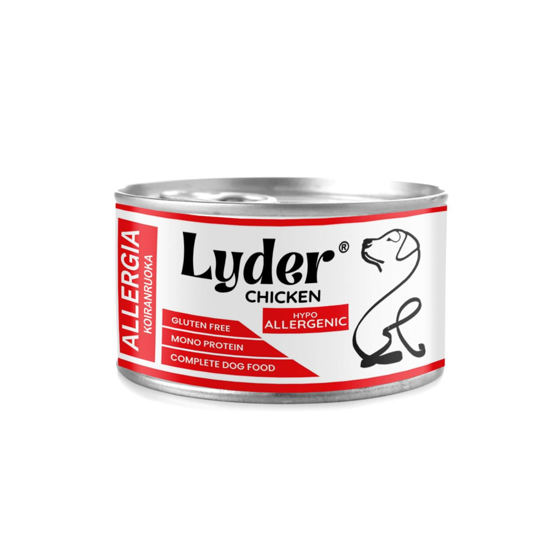 Lyder Hypo Allergenic koiran märkäruoka allergisille koirille 400 g 