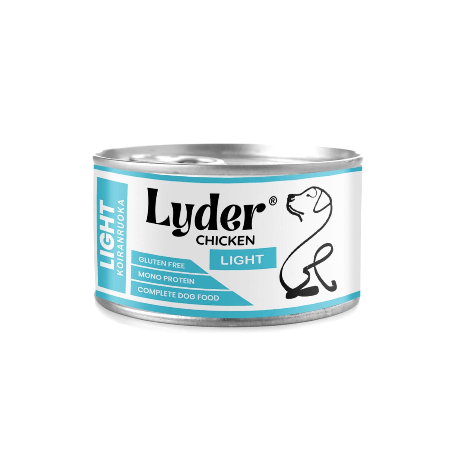 Lyder Light vähärasvainen koiran märkäruoka painonhallintaan 400 g