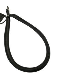 JOKKE - pyöreä nahkapanta 35 cm, musta