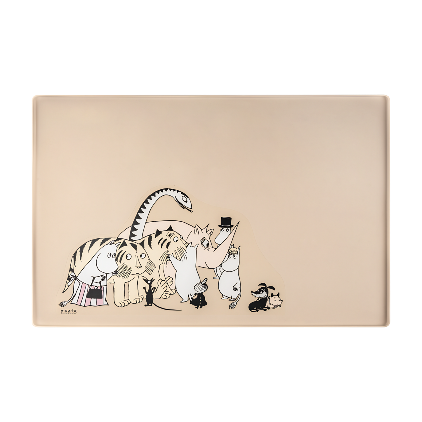 Muurla Moomin for Pets silikonialusta beige, koko 60 cm x 40 cm Nordic Pet Shop