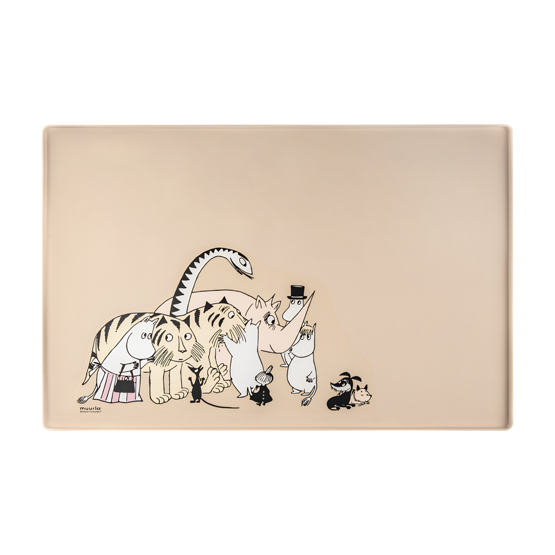 Muurla Moomin for Pets silikonialusta beige, koko 60 cm x 40 cm Nordic Pet Shop