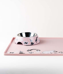 Muurla Moomin for Pets silikonialusta vaaleanpunainen, koko 48 cm x 30 cm