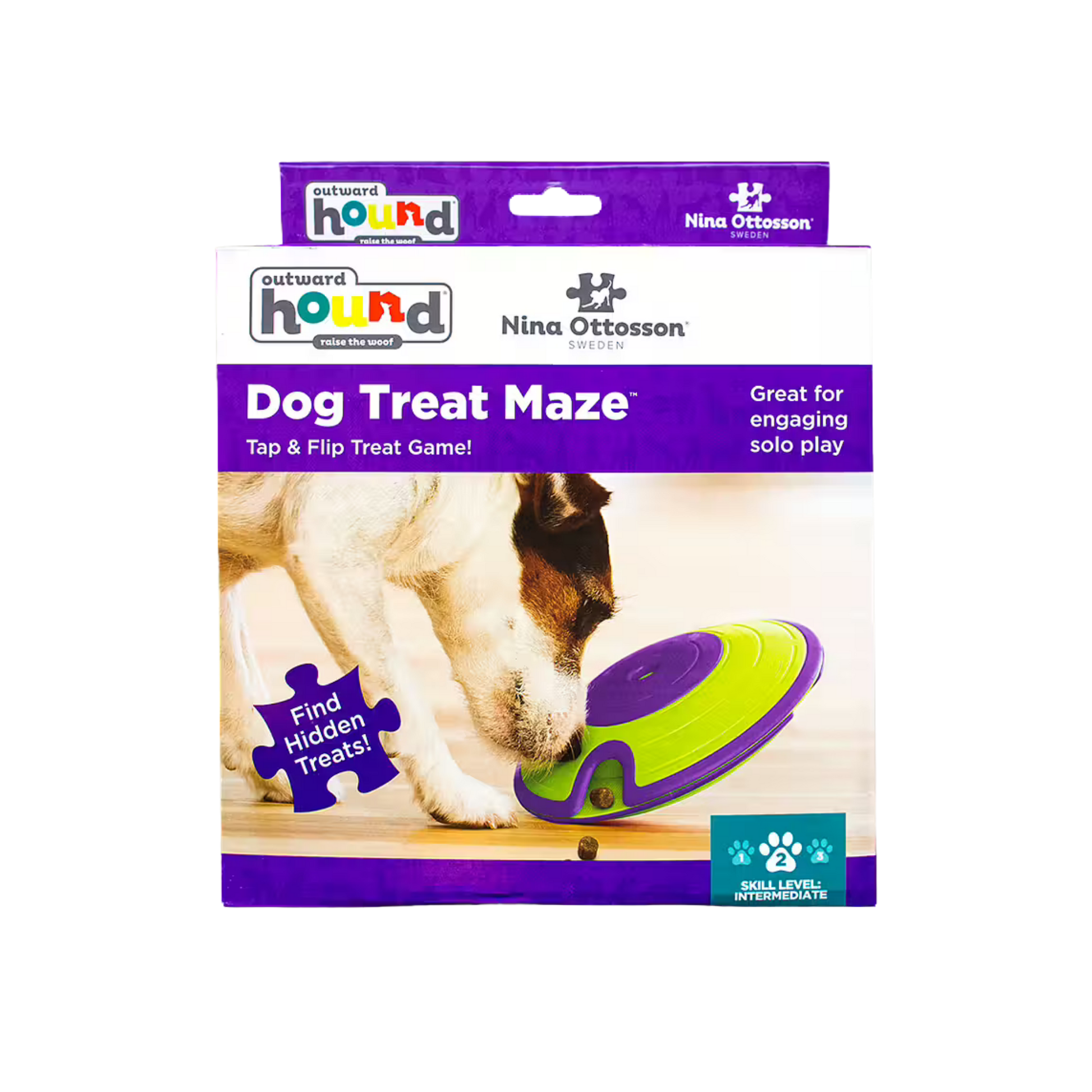 Nina Ottosson Dog Treat Maze -aktivointilelu koiralle, taso 2 Nordic Pet Shop