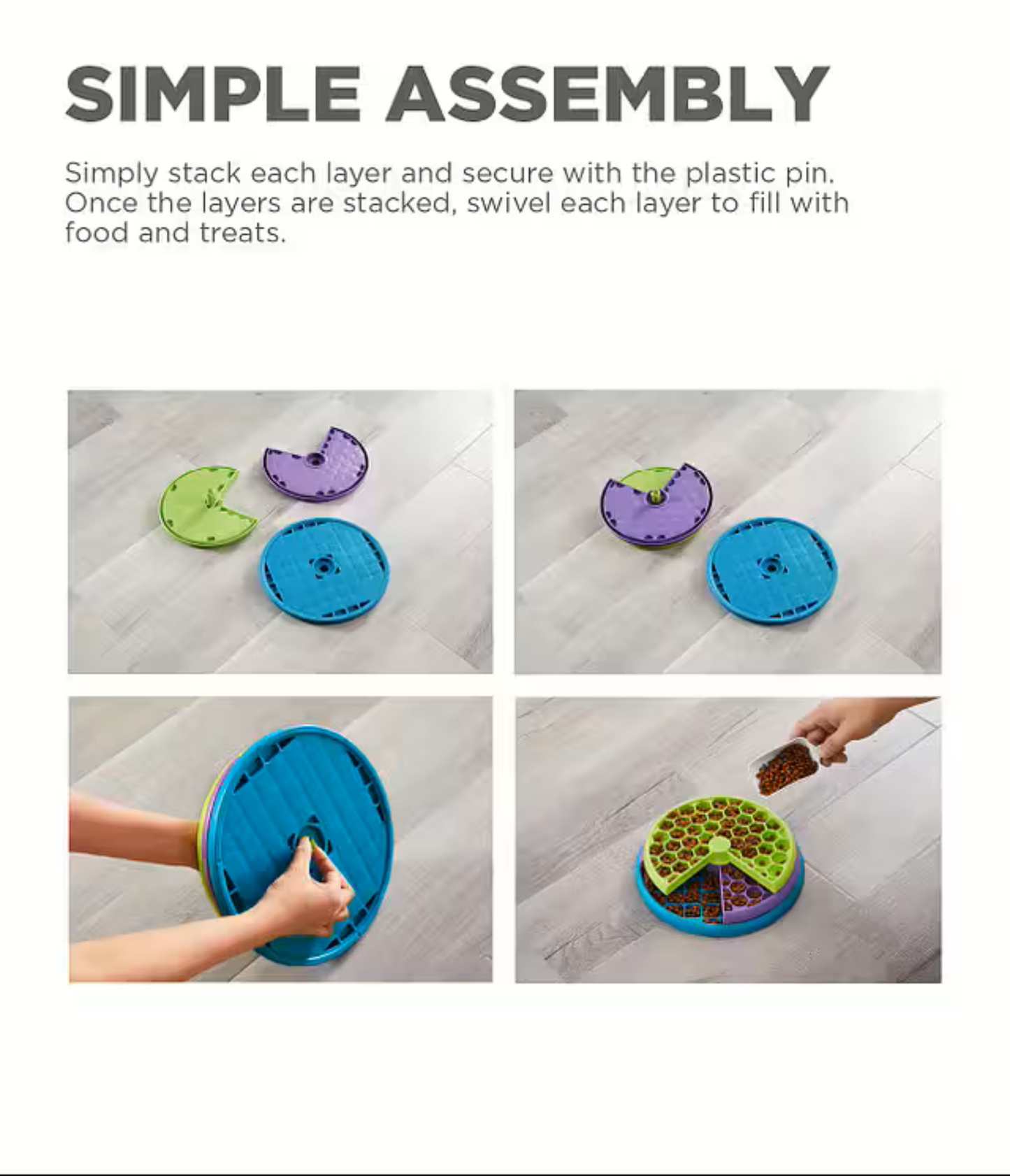 Nina Ottosson Lickin' Layers Slow Feeder -aktivointikuppi Nordic Pet Shop