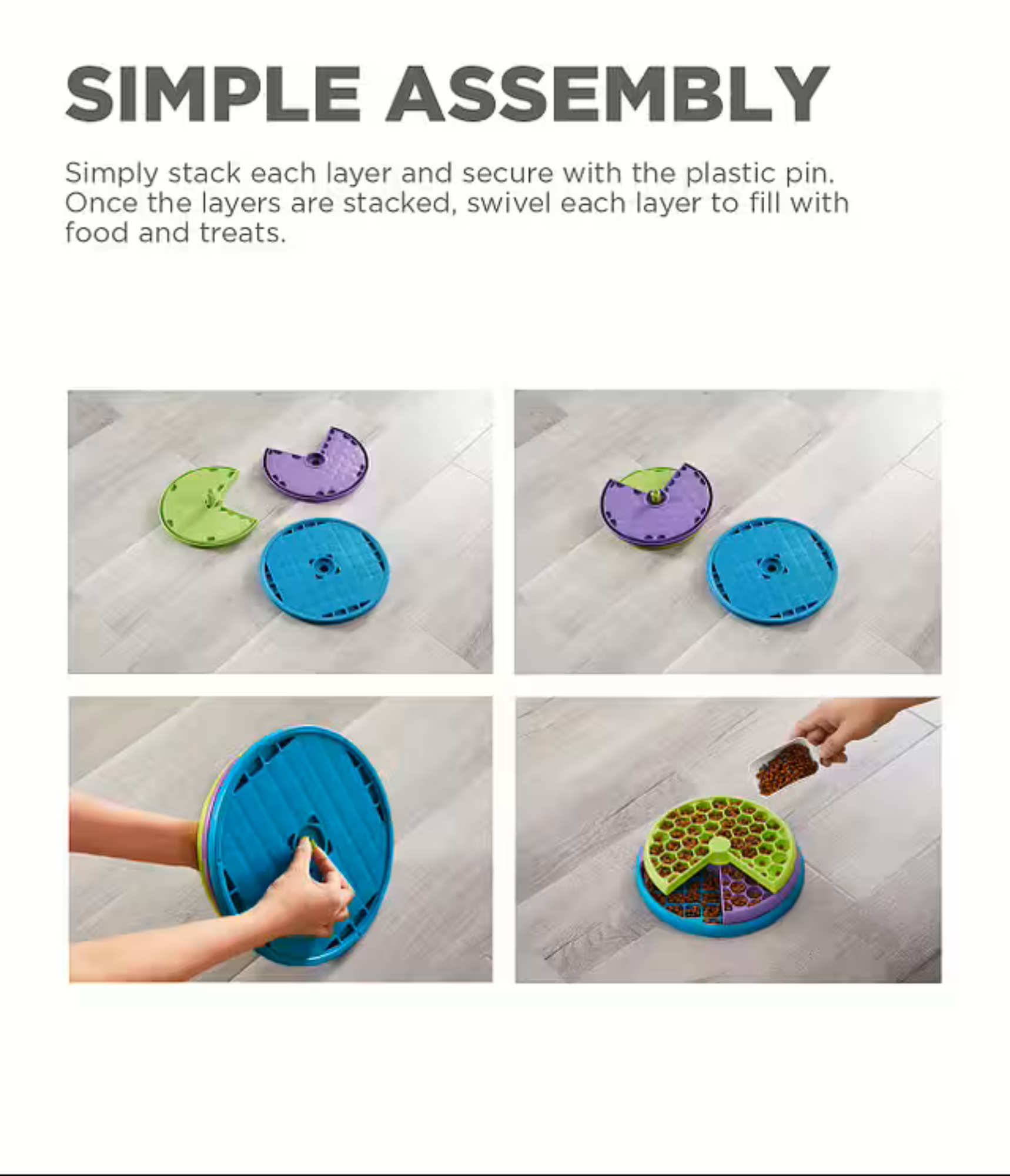 Nina Ottosson Lickin' Layers Slow Feeder -aktivointikuppi Nordic Pet Shop