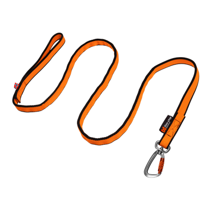 Non-stop dogwear Bungee leash koiran hihna 2,0 m, black/orange Nordic Pet Shop