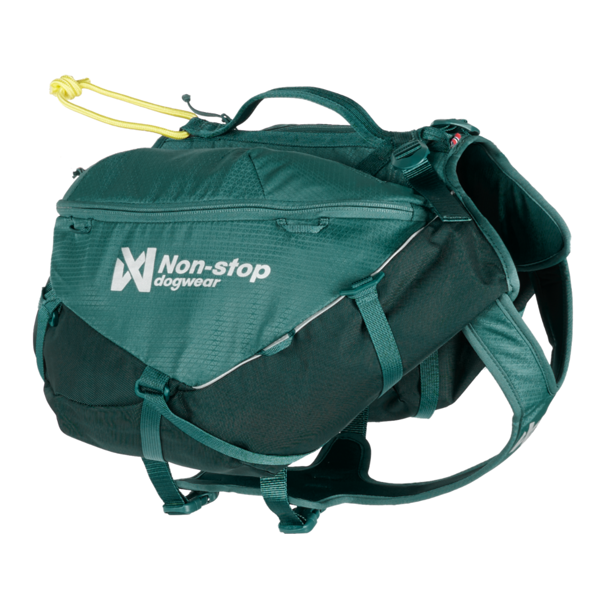 Non-stop Trail quest dog backpack koiran reppu, dark teal Nordic Pet Shop