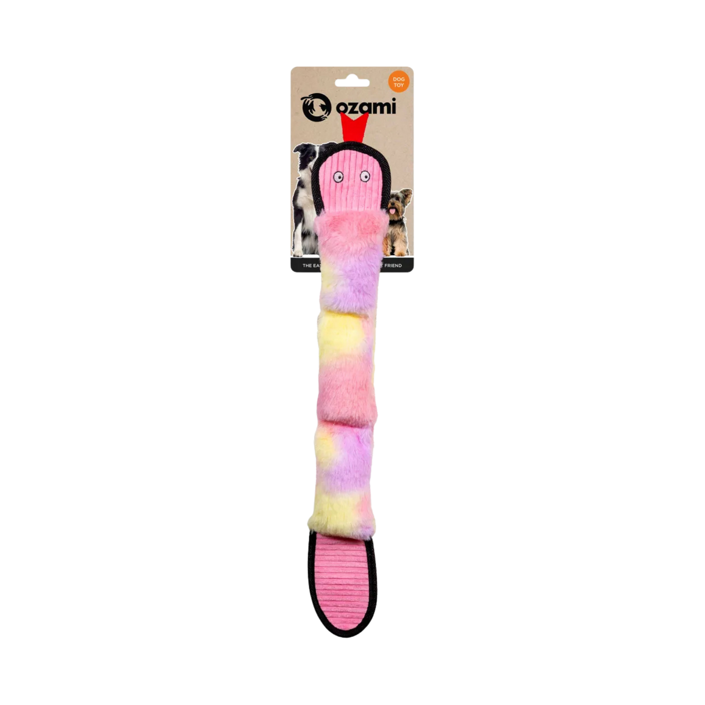 Ozami Käärmelelu koiralle, 50 cm, pinkki Nordic Pet Shop