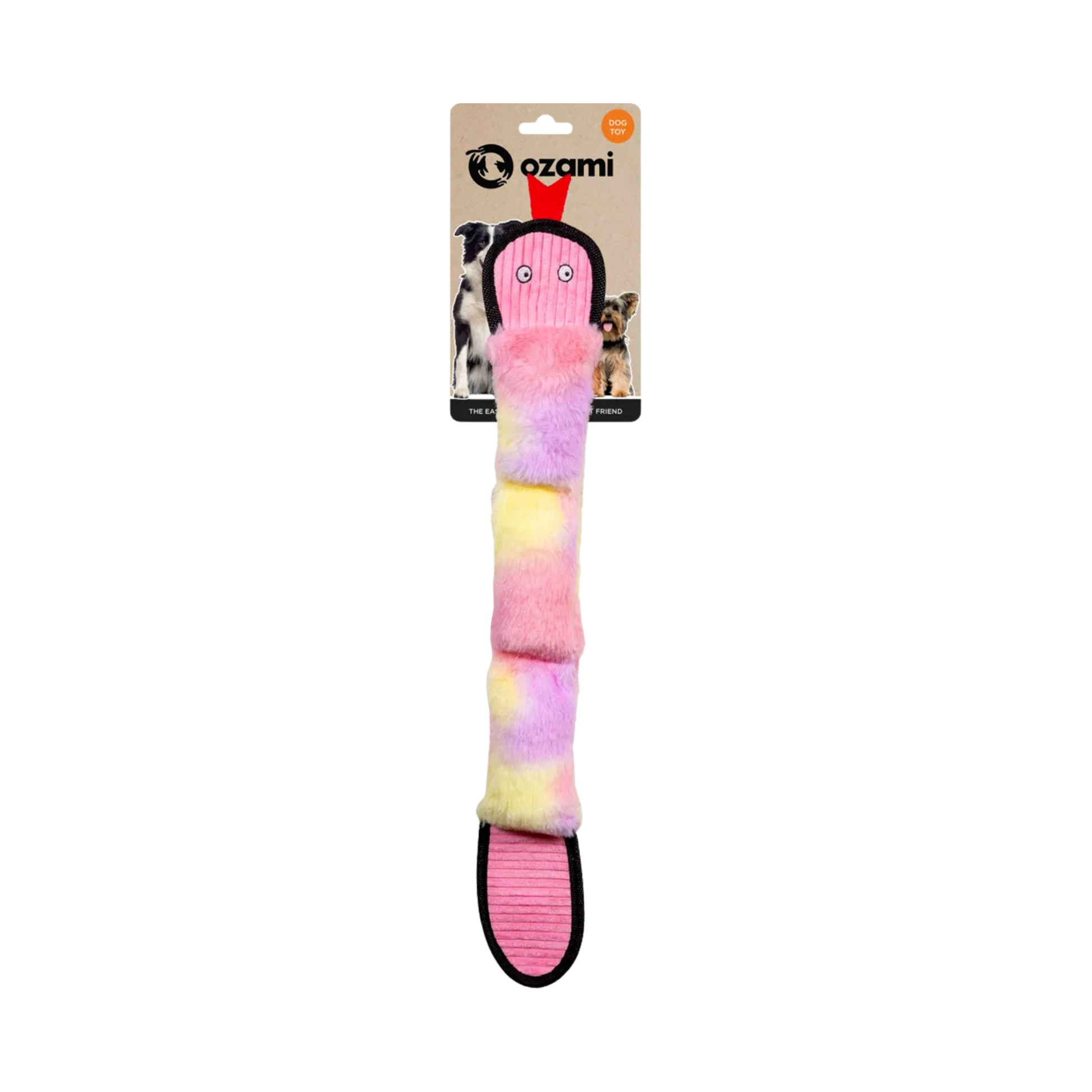 Ozami Käärmelelu koiralle, 50 cm, pinkki Nordic Pet Shop