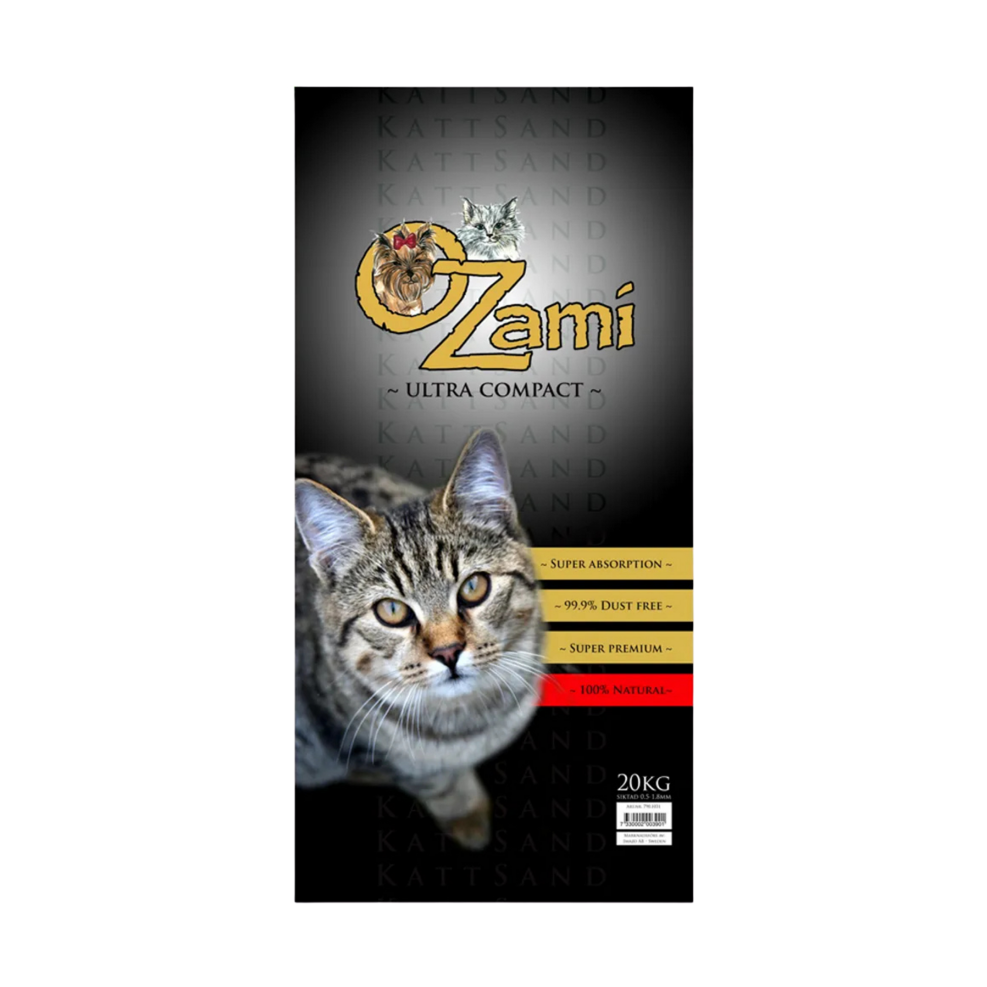 Ozami kissanhiekka 20 kg Nordic Pet Shop