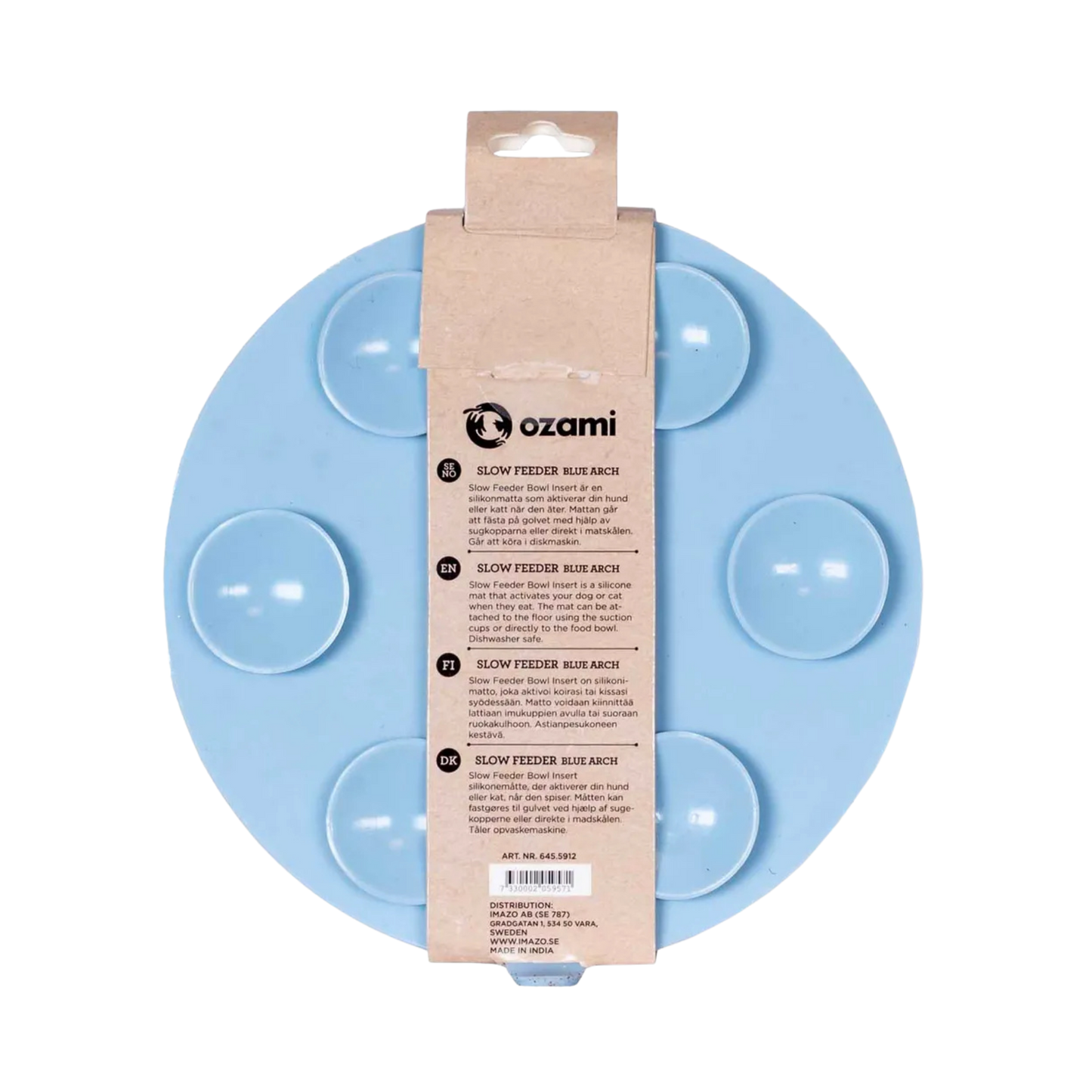 Ozami Slow Feeder Bowl Insert Blue Arch, sininen Nordic Pet Shop