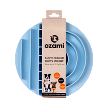 Ozami Slow Feeder Bowl Insert Blue Arch, sininen Nordic Pet Shop