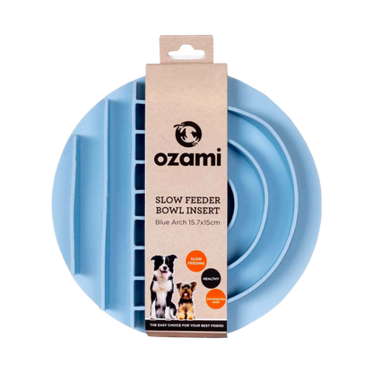Ozami Slow Feeder Bowl Insert Blue Arch, sininen Nordic Pet Shop
