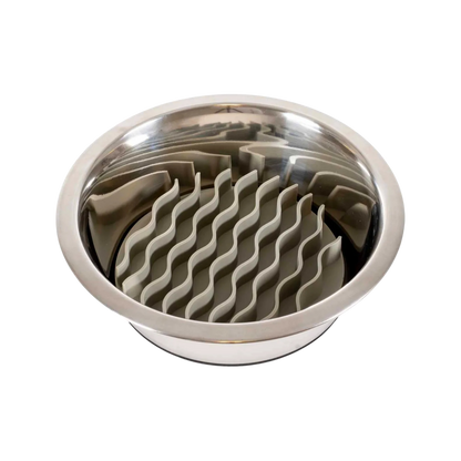 Ozami Slow Feeder Bowl Insert wave, harmaa Nordic Pet Shop