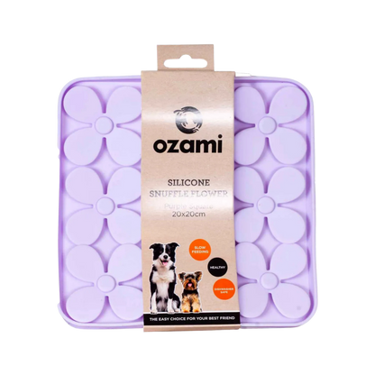 Ozami Snuffle Flower aktivointimatto, violetti 20 x 20 cm Nordic Pet Shop