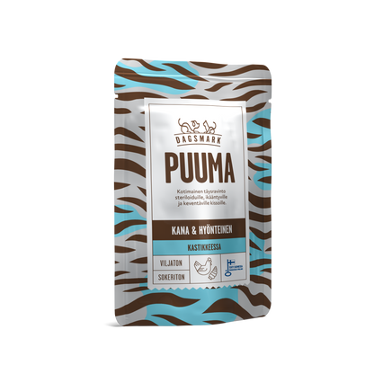 Dagsmark PUUMA kanaa ja hyönteisiä kastikkeessa 80 g Nordic Pet Shop