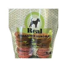 REAL Exclusive raakaruokakiekot 4 x 1,4 kg (laatikko)
