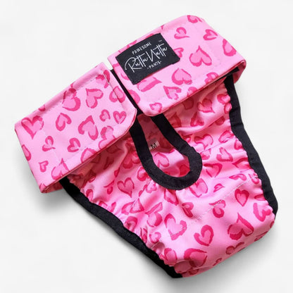 RuttuNuttu kestojuoksuhousut leoheart -kuviolla, pinkit 1