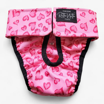 RuttuNuttu kestojuoksuhousut leoheart -kuviolla, pinkit