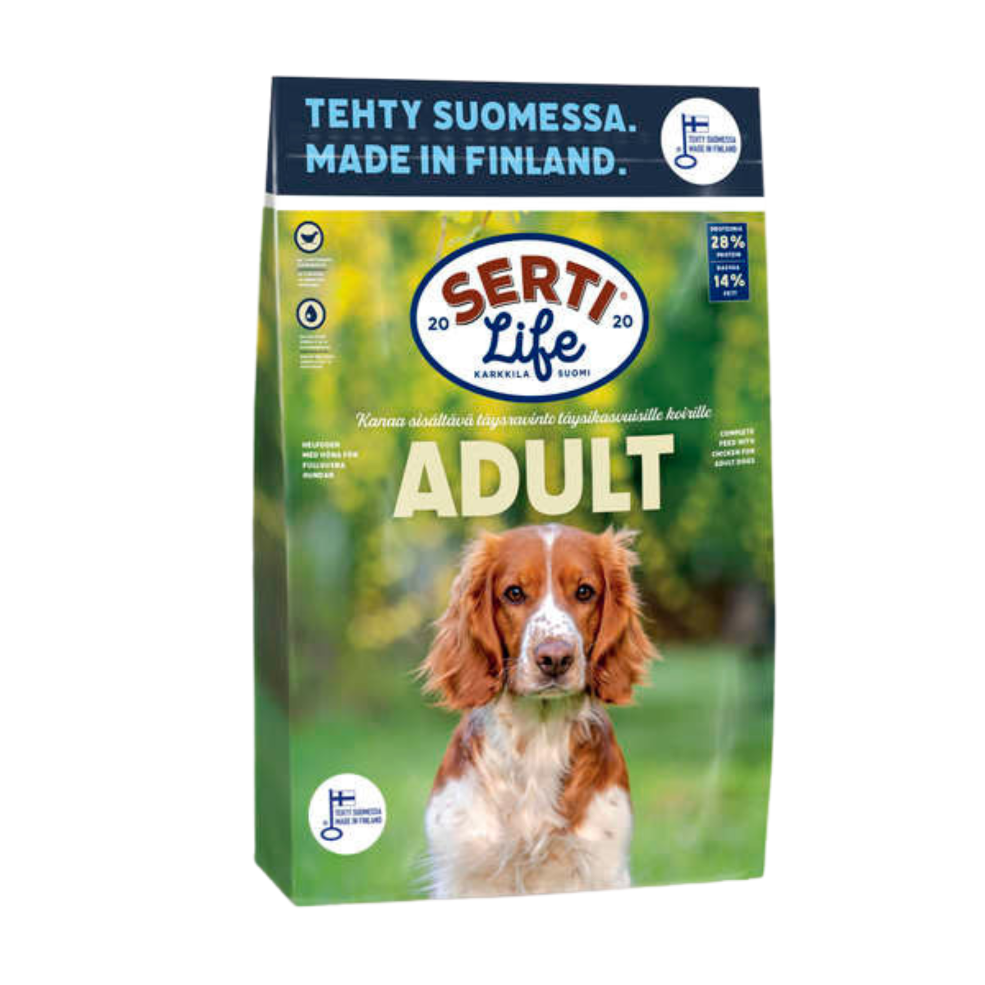 SertiLife Adult vehnätön kotimainen koiranruoka Nordic Pet Shop