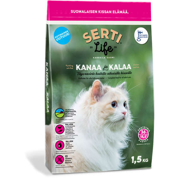 SertiLife kuivaruoka kissalle 1,5 kg