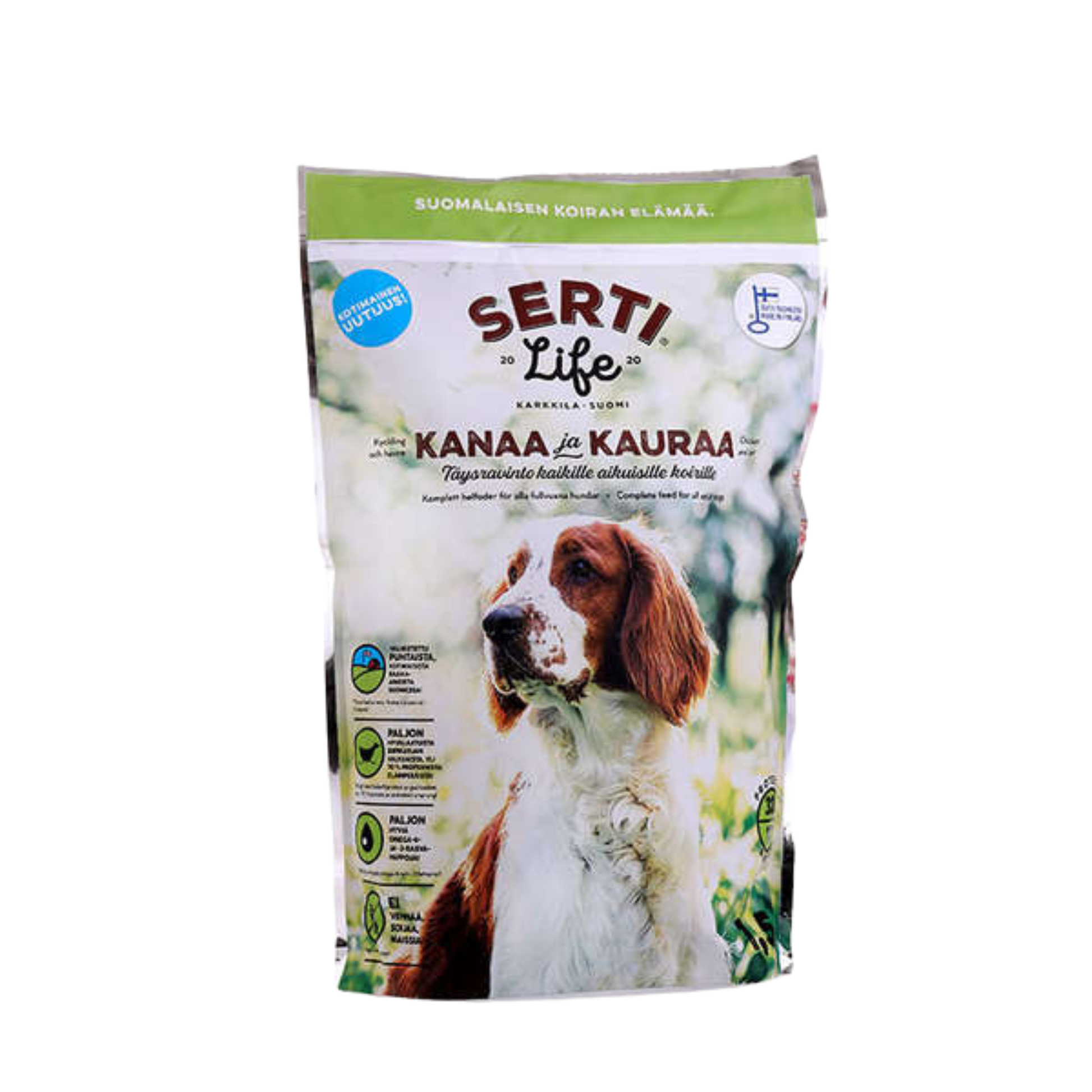 SertiLife Kana-Kaura vehnätön kotimainen koiranruoka Nordic Pet Shop