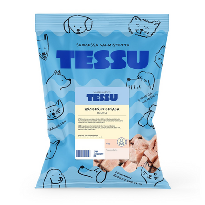 TESSU Broilerinfilepala 1 kg Nordic Pet Shop