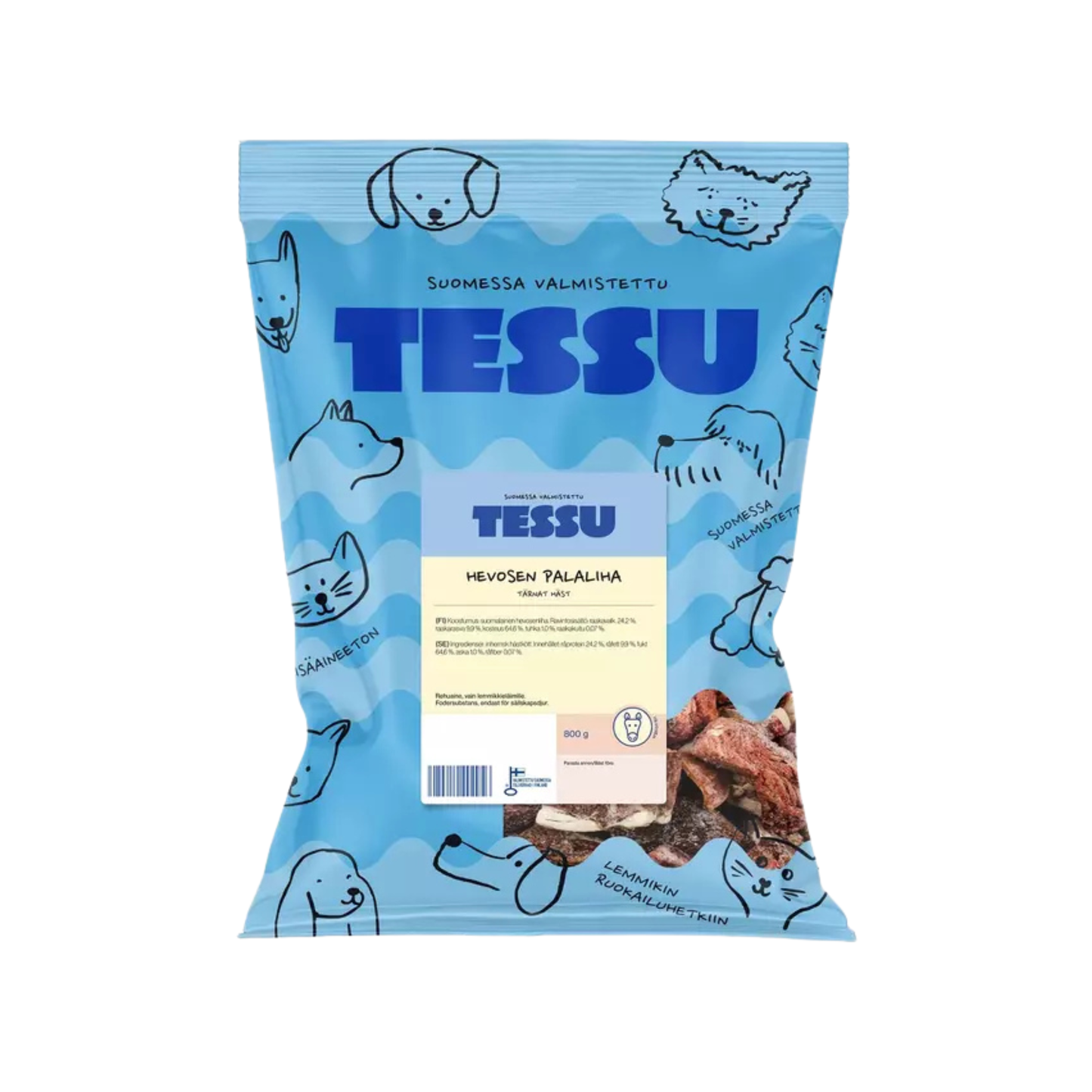 TESSU Hevosen palaliha 800 g Nordic Pet Shop