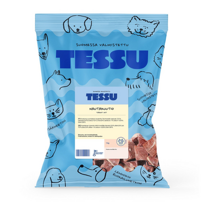 TESSU Nautakuutio 1 kg Nordic Pet Shop