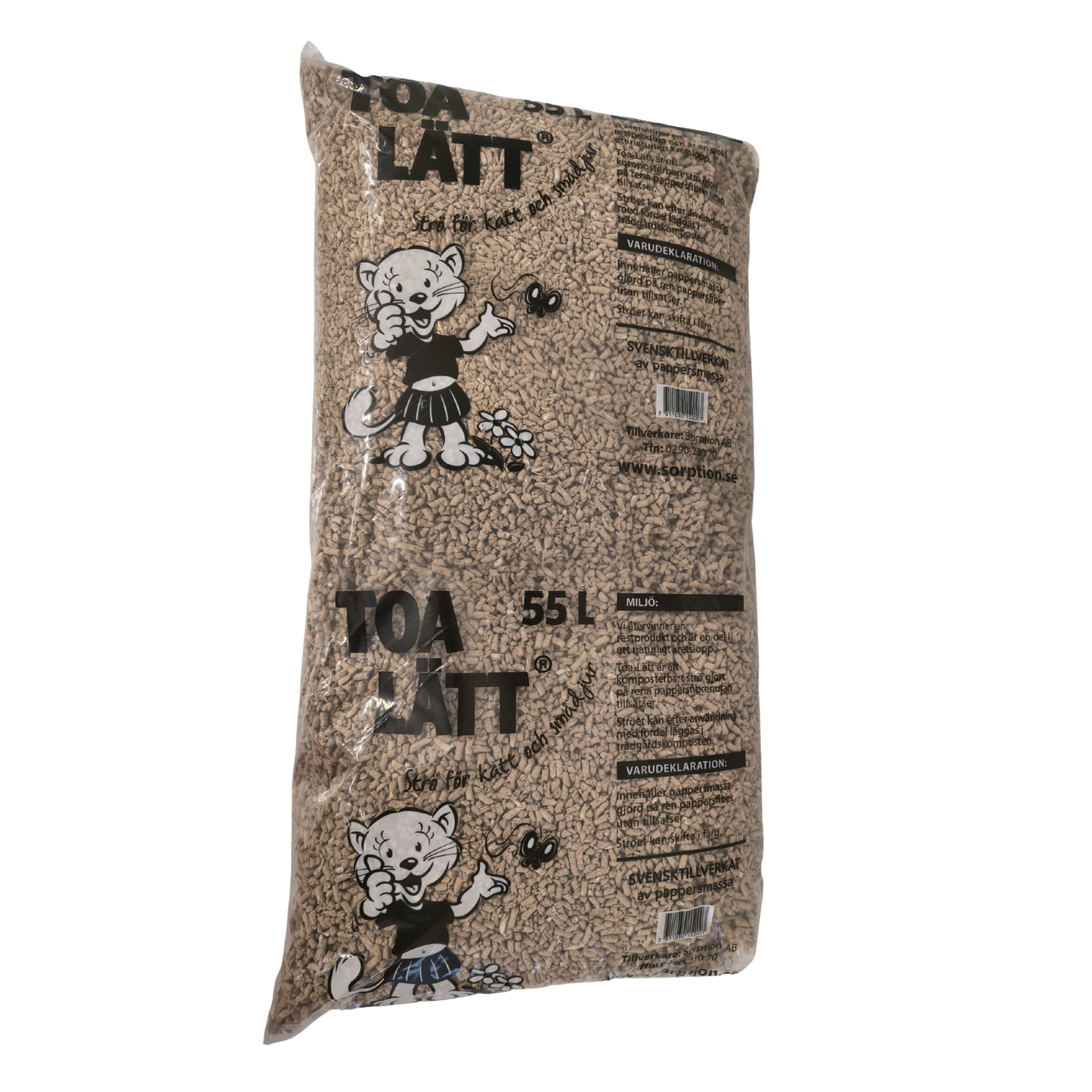 Toa-Lätt Paperipelletti 55 L Nordic Pet Shop