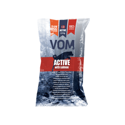 VOM Active Lohella 4 x 2,5 kg, raakaruokapullat Nordic Pet Shop